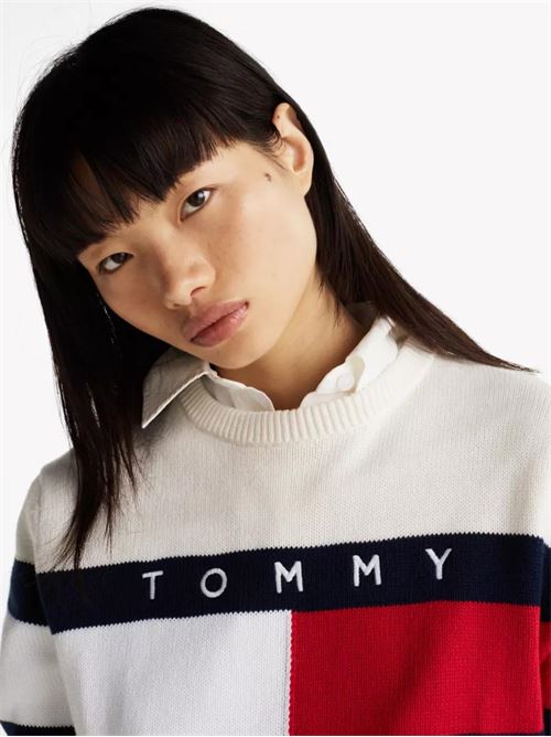 TJW CENTER FLAG SWEA TOMMY JEANS | DW0DW19335/YBH